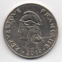 New Caledonia, 20 Francs, 2010